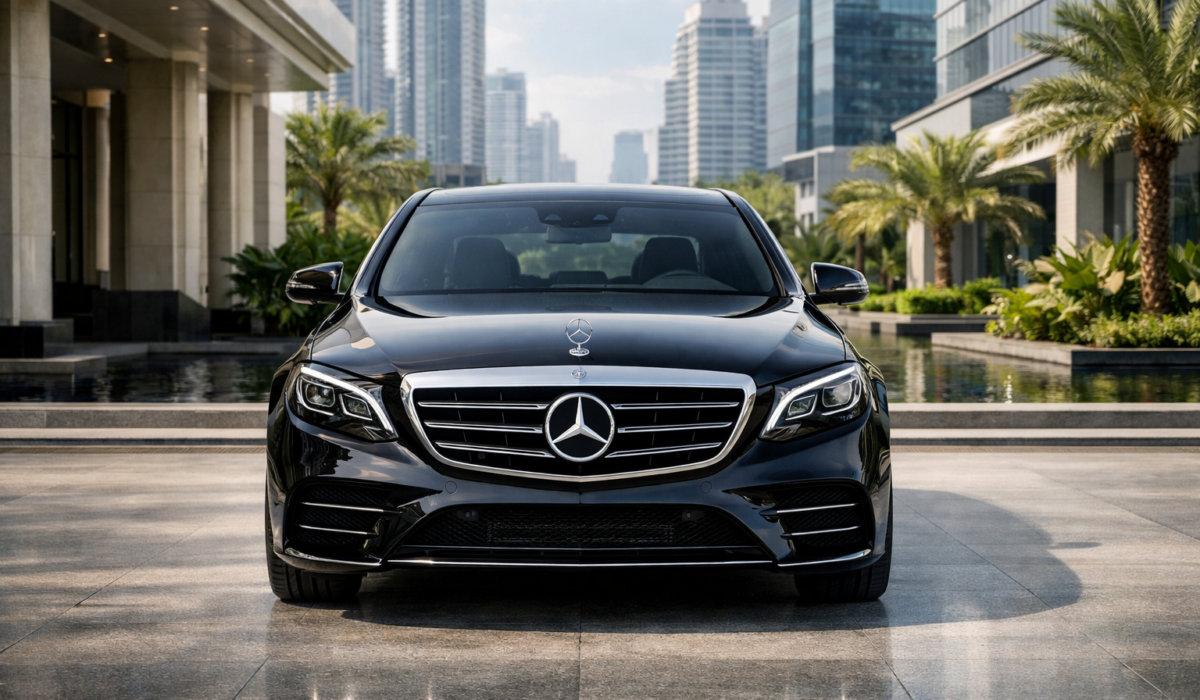 รถ Benz luxury car พร้อมคนขับ สำหรับรับ-ส่งสนามบินและงานผู้บริหาร VanTrip Thailand